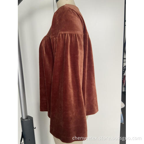 Round neck straight sleeve Shirt